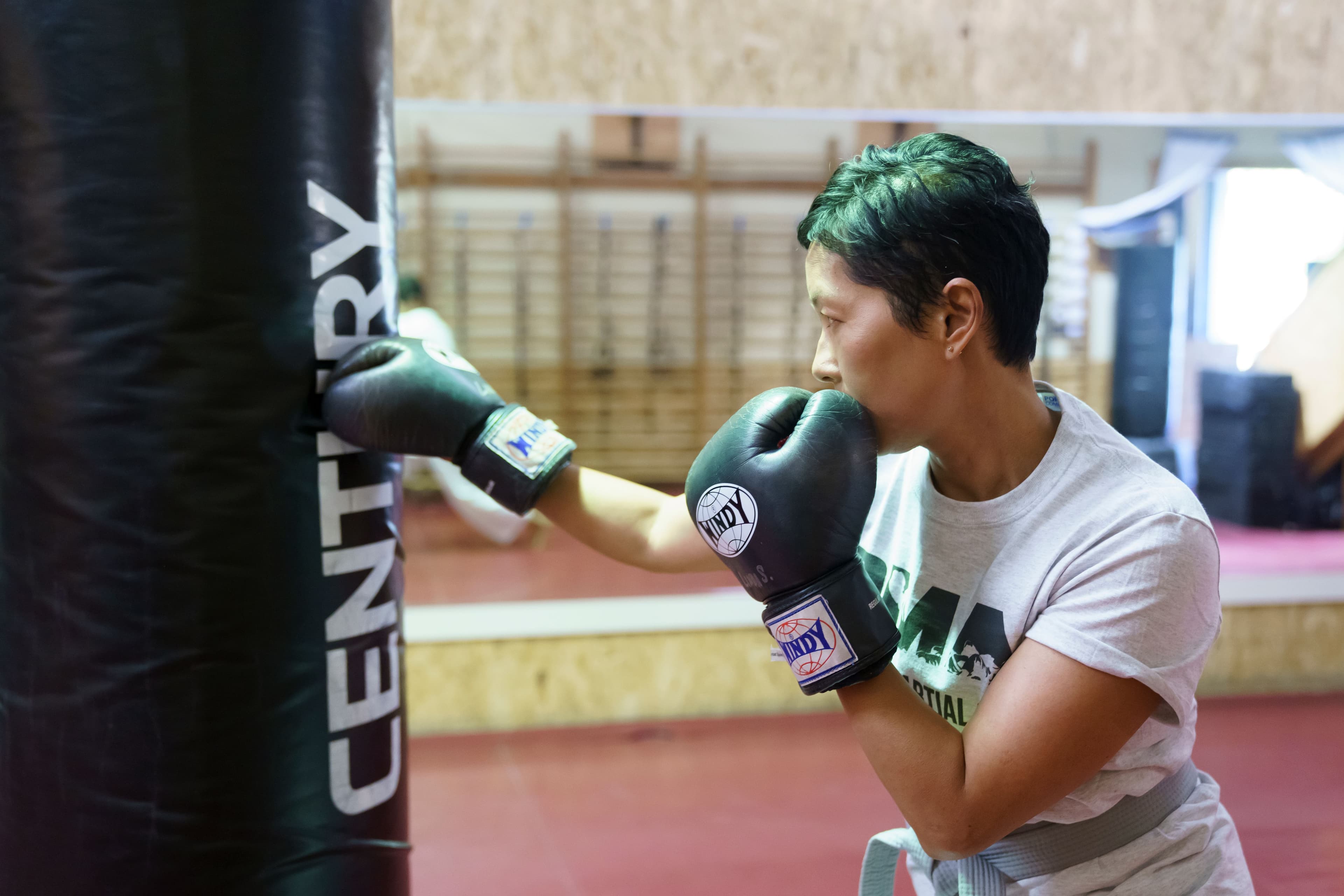 Boxing training at PMA